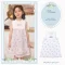 BabyLovett Villa Fontaine Collection Dress No.12 ชุดเดรสเด็กพิมพ์ลาย ตกแต่งระบายและโบว์