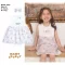 BabyLovett Villa Fontaine Collection Dress No.12 ชุดเดรสเด็กพิมพ์ลาย ตกแต่งระบาย โบว์ และลายปัก