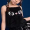 Babylovett 01 Boo Halloween Top and Skirt ชุดแฟนซีเด็ก 3 ชิ้น เสื้อ กระโปรง และที่คาดผมหูแมว