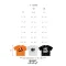 BabyLovett เสื้อยืดเด็ก Halloween 100% Cotton Jersey ลายหมาป่า ฟักทอง และค้างคาวเรืองแสง