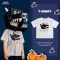 BabyLovett เสื้อยืดเด็ก Halloween 100% Cotton Jersey ลายหมาป่า ฟักทอง และค้างคาวเรืองแสง