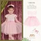BabyLovett ชุดเดรสเด็ก ผ้าคอตตอนกระโปรงตาข่ายสีชมพู คอลเลกชัน x Pomme Chan (0-3 ขวบ)