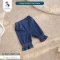 Charles x Snow Owl กางเกงยีนส์ห้าส่วนขาระบาย สำหรับเด็ก Ruffled Cuff Pants