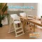 IDAWIN Showa 2 in 1 เก้าอี้ทานข้าวเด็ก ปรับ High Chair & Low Chair ไม้ยางพาราแท้ 100%