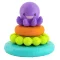 INFANTINO Stackables Bath Stacker ของเล่นอาบน้ำ ห่วงเรียงชั้นปลาหมึก เสริมพัฒนาการเด็ก (0m+)