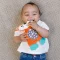 INFANTINO Cuddly Teether ตุ๊กตาผ้ากอดเด็ก พร้อมยางกัดและเสียงกรอบแกรบ สำหรับเด็กแรกเกิด