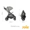 Joie Litetrax Flex รถเข็นเด็ก เบาะกว้าง นั่งสบาย พับง่าย แรกเกิด–22 กก.