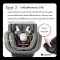 LEAMAN คาร์ซีทเด็กรุ่น La CoEUR PREMIUM Isofix Grey มาตรฐาน R129 (0-4y)