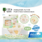 LITTLE EDEN ผ้าเช็ดหน้าเด็ก Pastel in Nature Collection 11x11 นิ้ว (6pcs)