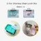 MARCUS & MARCUS กล่องอาหารสแตนเลส 2 ชั้น Lunch Box 600ml พร้อมถาดซิลิโคนกันรั่ว