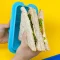 MARCUS & MARCUS กล่องใส่แซนวิชพับได้ พร้อมอุ่น Collapsible Sandwich Wedge ซิลิโคน Food Grade