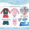 MARCUS & MARCUS ชุดว่ายน้ำเด็ก Rash Guard Set กางเกงว่ายน้ำ UPF50+