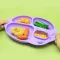 Marcus & Marcus Yummy Dips Suction Divided Plate ถาดหลุมซิลิโคนดูดโต๊ะ 4 ช่อง เด็ก 12M+