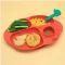 Marcus & Marcus Yummy Dips Suction Divided Plate ถาดหลุมซิลิโคนดูดโต๊ะ 4 ช่อง เด็ก 12M+