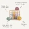 Mushie กล่องหยอดบล็อกยางยืด Shape Sorting Box Elastic Shape Sorter ของเล่นเสริมพัฒนาการ 10m+