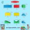 Melissa & Doug 100 Wood Blocks Set รุ่น 0481 บล็อกไม้ทำสีสารพัดรูปร่างและหลากสี