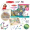 Melissa & Doug Bead Set DIY ชุดร้อยลูกปัดไม้ พร้อมกล่องเก็บ ของเล่นงานประดิษฐ์ สำหรับเด็ก 4-8 ปี