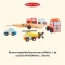 Melissa & Doug Emergency Vehicle Carrier รุ่น 4610 ชุดรถบรรทุกขนรถกู้ภัย พร้อมรถฉุกเฉินไม้ 4 คัน