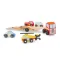 Melissa & Doug Emergency Vehicle Carrier รุ่น 4610 ชุดรถบรรทุกขนรถกู้ภัย พร้อมรถฉุกเฉินไม้ 4 คัน