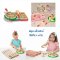 Melissa & Doug Pizza Party Wooden Play Food รุ่น 0167 ชุดพิซซ่าพร้อมถาดไม้ ตกแต่งหน้า เล่นทำอาหาร