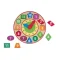 Melissa & Doug Shape Sorting Clock รุ่น 8593 นาฬิกาไม้สอนเวลา พัซเซิลแยกรูปทรง เข็มนาฬิกาหมุนได้