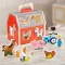 Melissa & Doug Take-Along Sorting Barn รุ่น 30149 บล็อกหยอดรูปสัตว์ฟาร์ม พร้อมหูหิ้ว ของเล่นไม้ สำหรับเด็ก 2 ปีขึ้นไป