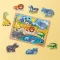 Melissa & Doug Wooden Peg Puzzle พัซเซิลไม้หมุดจับ จิ๊กซอว์ไม้จับง่าย สำหรับเด็ก 2 ปีขึ้นไป