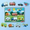 Melissa & Doug Wooden Peg Puzzle พัซเซิลไม้หมุดจับ จิ๊กซอว์ไม้จับง่าย สำหรับเด็ก 2 ปีขึ้นไป