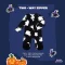 BabyLovett Boo Halloween ชุดนอนคลุมเท้า Two-Way Zipper ลายผีและลายดวงตา