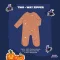 BabyLovett Boo Halloween ชุดนอนคลุมเท้า Two-Way Zipper ลายผีและลายดวงตา
