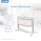 PRINCE & PRINCESS Sleep & Play Auto Swing 4D Breath เปลไกวไฟฟ้า เตียงนอนเด็กพร้อมคอกกั้น