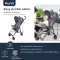 PUNA Stroller Easy Zebra รถเข็นเด็กพกพา น้ำหนักเบา 3 กก. พับเก็บง่าย หลังคาป้องกันแสง UV (1-3y)