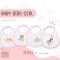 MELLOW ผ้ากันเปื้อน ผ้ากันน้ำลาย กันน้ำ 100% Baby Bib with velcro (แพ็ค 4 ชิ้น)
