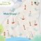 LITTLE EDEN ผ้าอ้อมใยไผ่ 100% 30x30 นิ้ว Pastel in Nature Collection (3pcs)