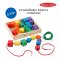 Melissa & Doug ชุดร้อยเชือกลูกปัดไม้ 30 ชิ้น ของเล่นเสริมพัฒนาการ Primary Lacing Beads (3Y+)