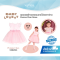BabyLovett ชุดเดรสเด็ก ผ้าคอตตอนกระโปรงตาข่ายสีชมพู คอลเลกชัน x Pomme Chan (0-3 ขวบ)