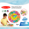 Melissa & Doug Shape Sorting Clock รุ่น 8593 นาฬิกาไม้สอนเวลา พัซเซิลแยกรูปทรง เข็มนาฬิกาหมุนได้
