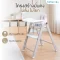 BEBEPLAY Cozy High Chair เก้าอี้ทานข้าวเด็ก ปรับสูงได้ 8 ระดับ พับเก็บได้ พร้อม Learning Tower (6 เดือนขึ้นไป)