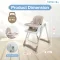 BEBEPLAY Swing High Chair เก้าอี้ทานข้าวเด็ก ปรับเป็นเปลไกว