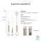 KUKU PLUS แปรงล้างขวดนมและจุกนมซิลิโคน 3 ชิ้น