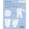 BABYLOVETT ชุดนอนเด็กบอดี้สูทแถบแปะ Soft tap รุ่น ปิดเท้า 0-9m (โทนสีอ่อน)