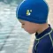 Marckids Kids Fabric Swim Cap หมวกว่ายน้ำผ้าสำหรับเด็ก เนื้อนุ่ม ยืดหยุ่น แห้งเร็ว ขนาด 50-54 ซม. อายุ 3-10 ปี