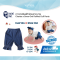 กางเกงยีนส์ห้าส่วนขาระบาย Charles x Snow Owl Ruffled Cuff Pants