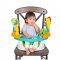 INFANTINO เก้าอี้หัดนั่งทานข้าวพกพา พร้อมของเล่น GAGA (4-48m)
