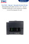 TSC TE210 เครื่องพิมพ์สติ๊กเกอร์บาร์โค้ด 203 dpi USB 2.0 + USB host + Serial + Ethernet