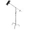 Nicefoto Y660 Master Chrome C-Stand With Turtle Base, Grip Head & Arm – Stativ Boom