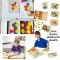 [125ชิ้น] รุ่น 0029 ตัวต่อรูปทรงเรขาคณิต Melissa & Doug Pattern Blocks and Boards
