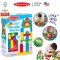 Melissa & Doug 100 Wood Blocks Set รุ่น 0481บล็อกไม้ทำสีสารพัดรูปร่างและหลากสี บล็อกไม้สร้างเมือง ของเล่นปลายเปิด