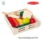 Melissa & Doug Cutting Food รุ่น 0487 ของเล่นไม้หั่นอาหาร ผักผลไม้ มีเวลโคร่ตีนตุ๊กแกพร้อมมีด & ถาดไม้