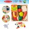 Melissa & Doug Cutting Food รุ่น 0487 ของเล่นไม้หั่นอาหาร ผักผลไม้ มีเวลโคร่ตีนตุ๊กแกพร้อมมีด & ถาดไม้
